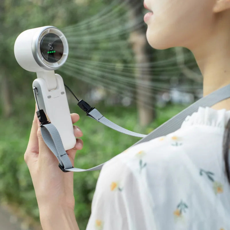 Revolutionary 2024 Mini Handheld Folding Turbo Fan - Perfect for Students and Outdoor Adventures!