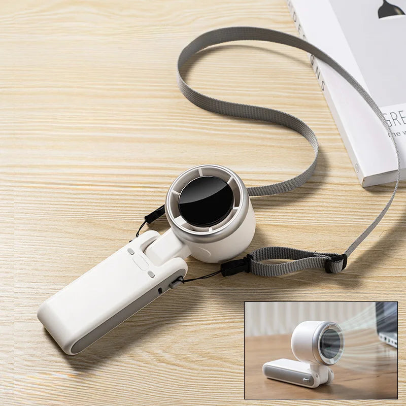 Revolutionary 2024 Mini Handheld Folding Turbo Fan - Perfect for Students and Outdoor Adventures!